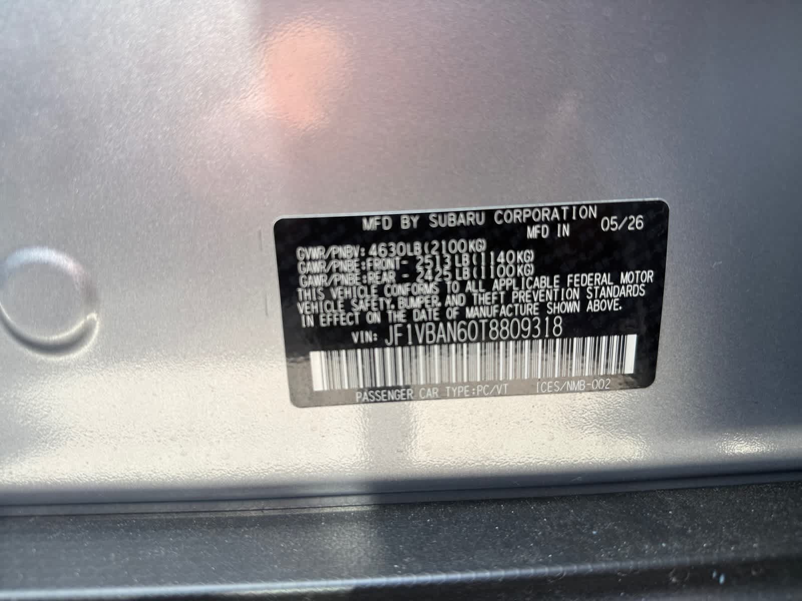 New 2026 Subaru WRX Limited AWD/4WD image 25