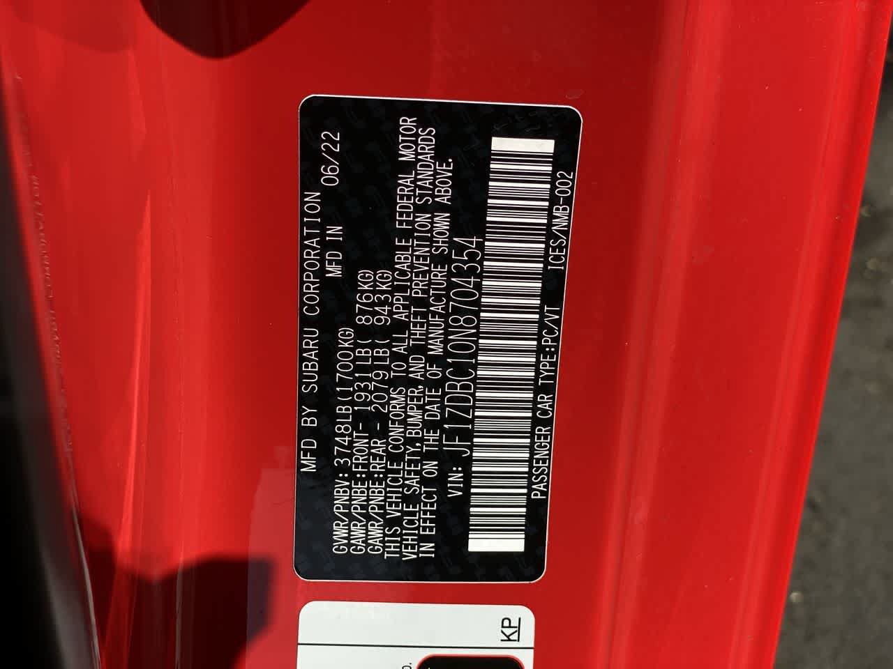 Used 2022 Subaru BRZ Premium w/ Popular Package #2 RWD image 28