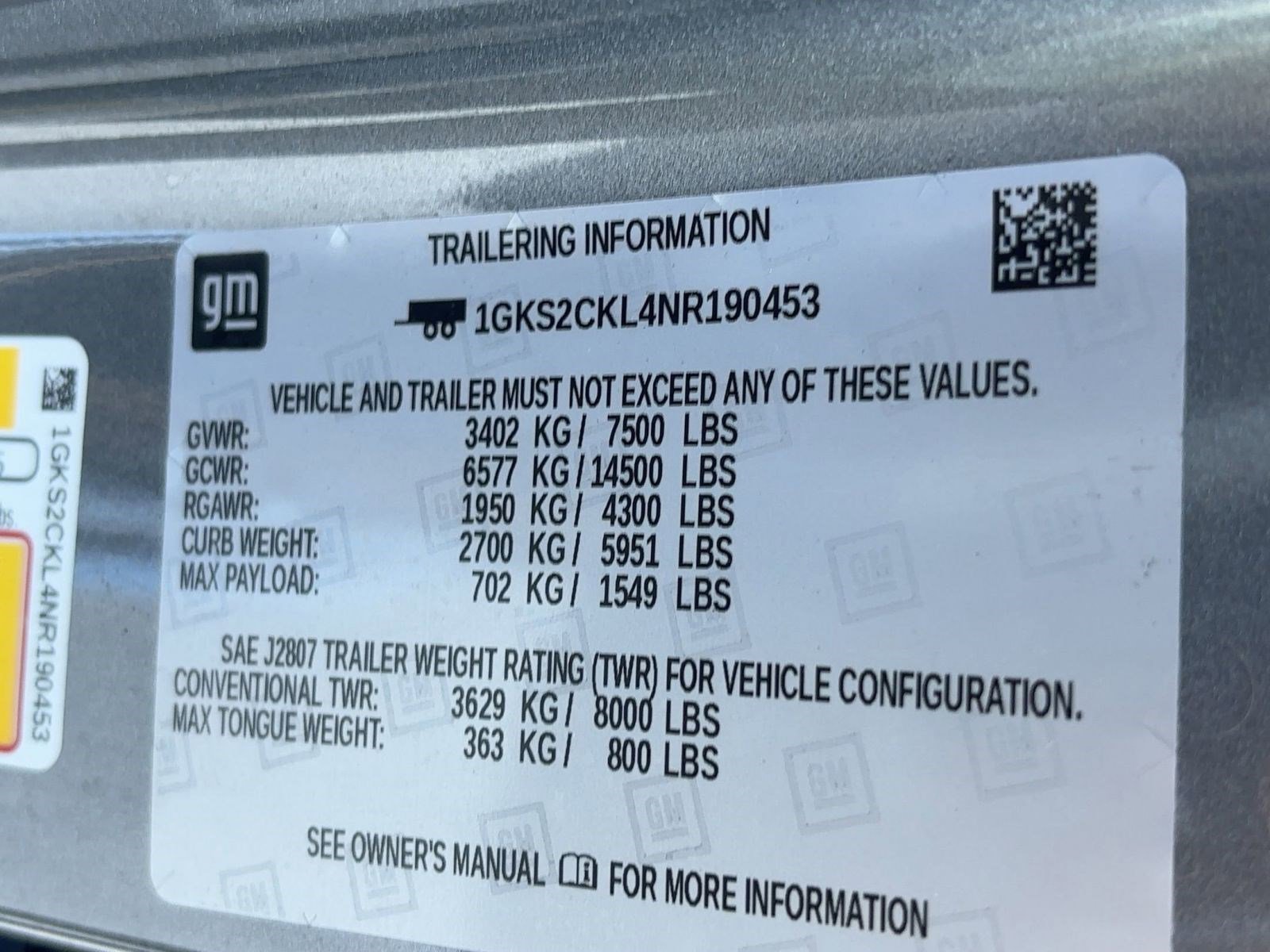 Used 2022 GMC Yukon AT4 w/ Max Trailering Package image 20