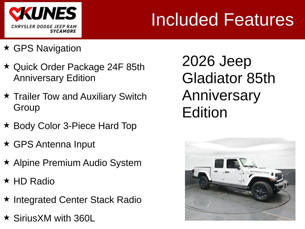 New 2026 Jeep Gladiator Sport AWD/4WD image 2