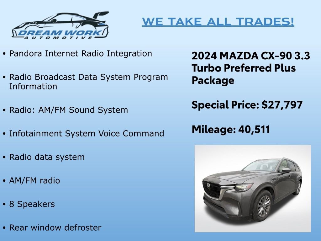 Used 2024 MAZDA CX-90 3.3 Turbo w/ Preferred Plus image 2