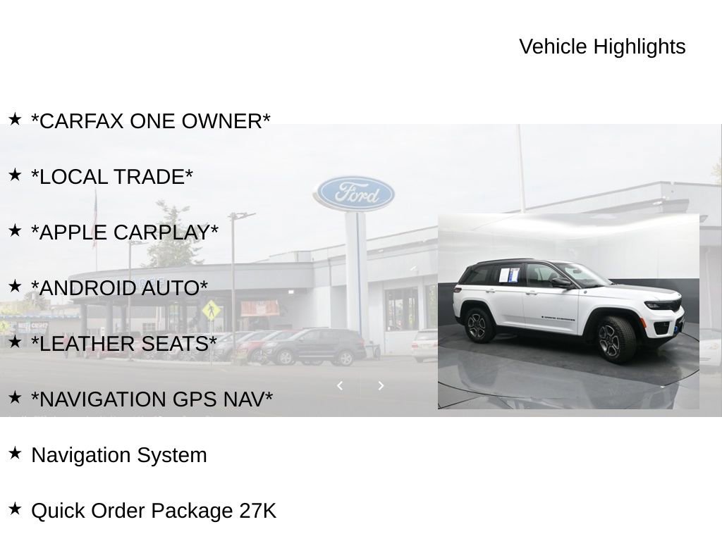 Used 2023 Jeep Grand Cherokee Trailhawk w/ Luxury Tech Group III AWD/4WD image 19