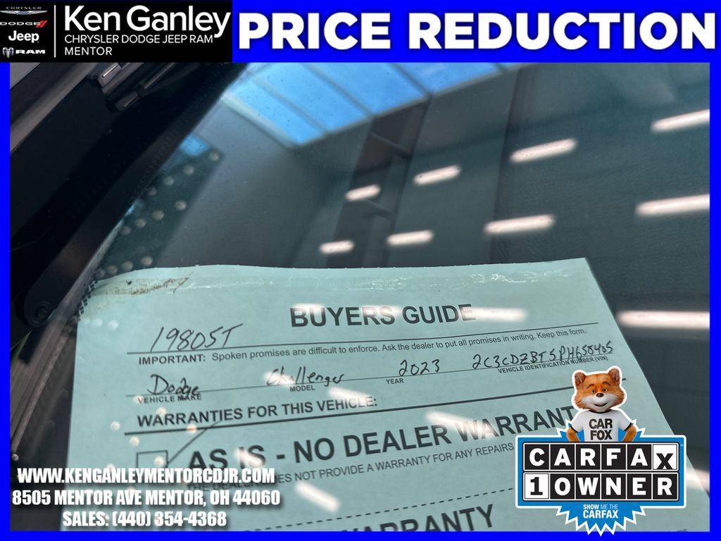 Certified 2023 Dodge Challenger R/T w/ Blacktop Package RWD image 23