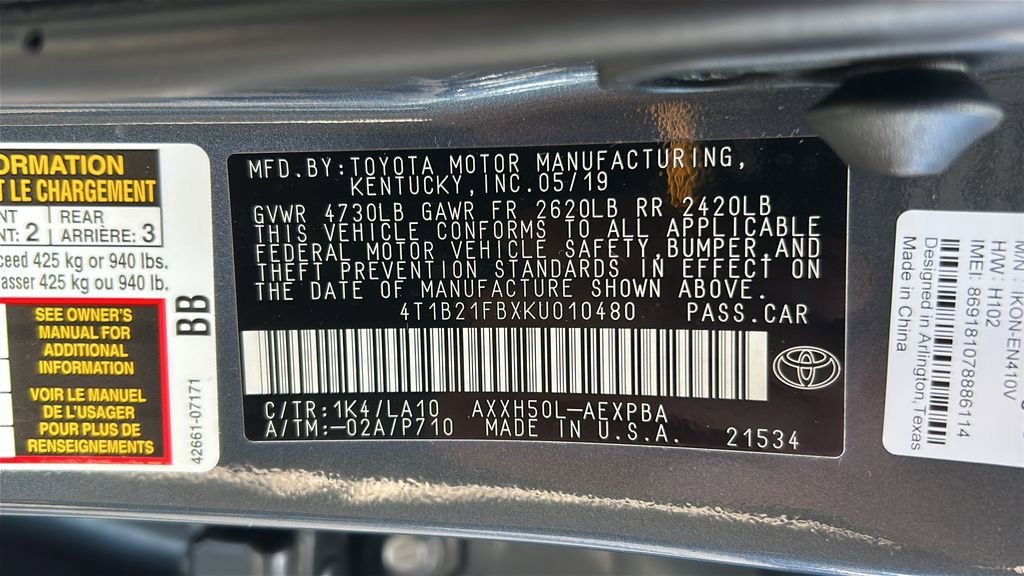 Used 2019 Toyota Avalon Limited w/ Advanced Safety Package FWD image 33