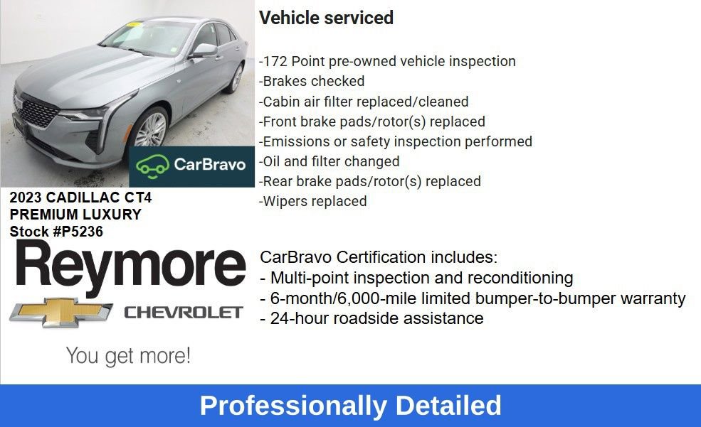 Certified 2023 Cadillac CT4 Premium Luxury image 48