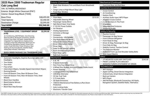 Used 2025 RAM 2500 Tradesman image 29