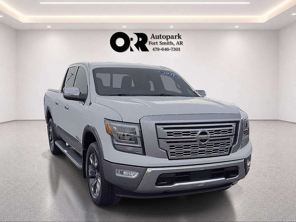 Used 2021 Nissan Titan Platinum Reserve w/ Off Road Protection Package AWD/4WD video 1