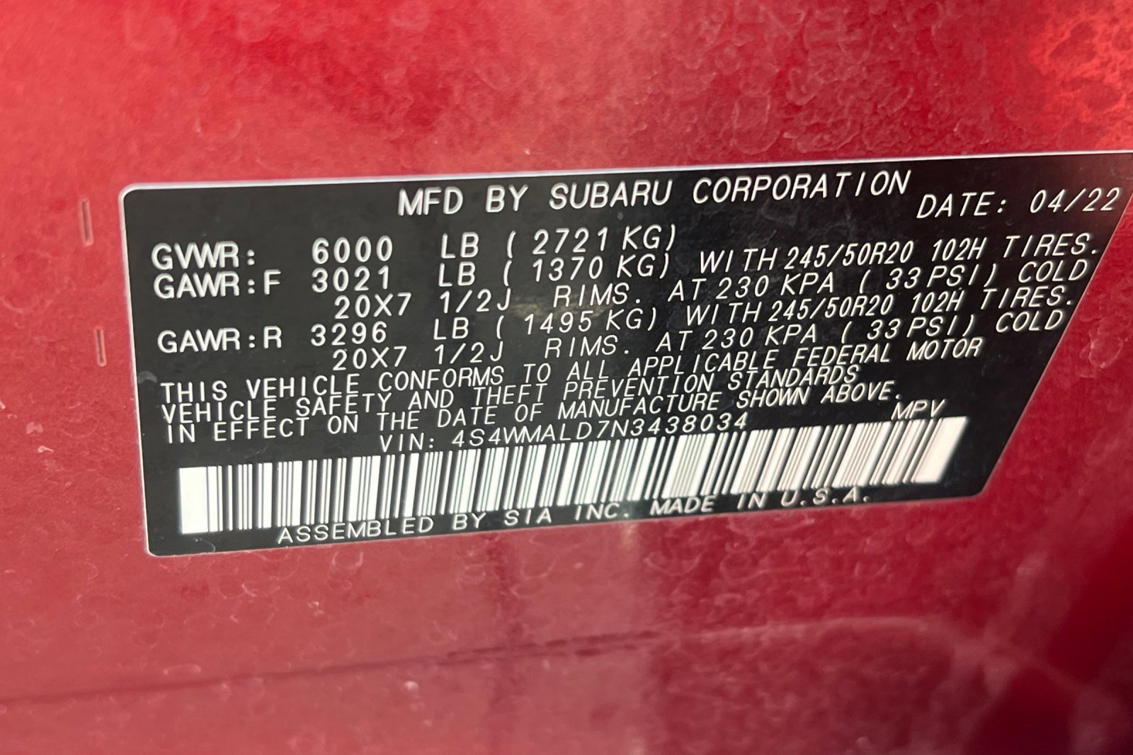 Used 2022 Subaru Ascent Limited w/ Technology Package image 27