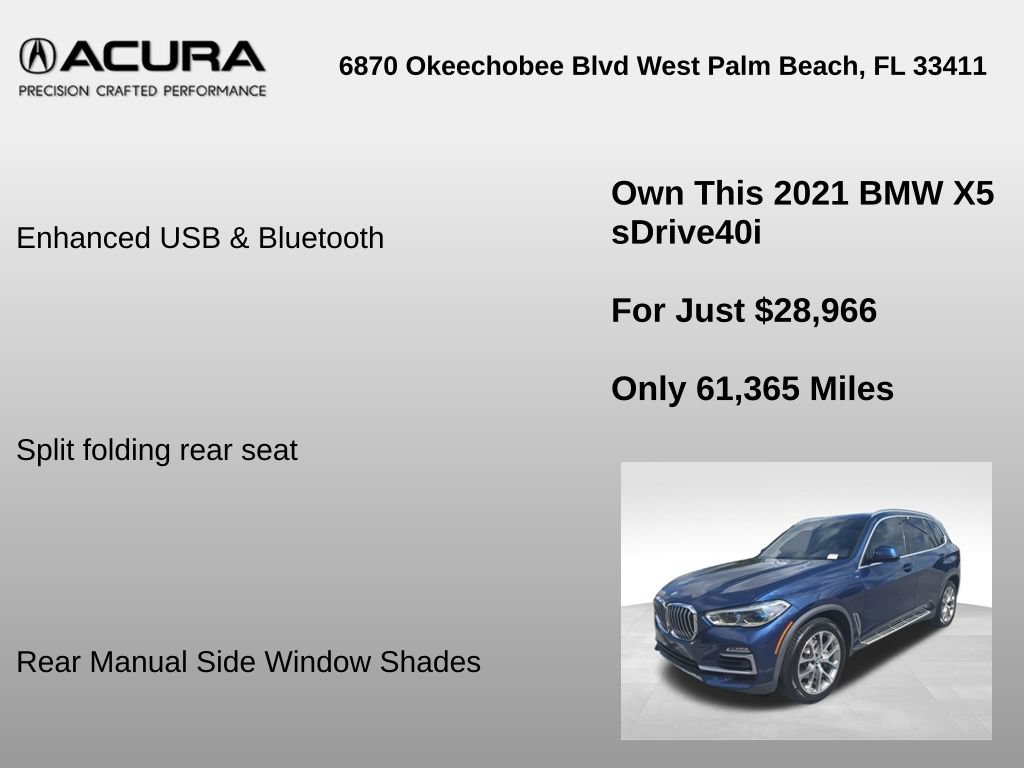 Used 2021 BMW X5 sDrive40i w/ Executive Package RWD image 30