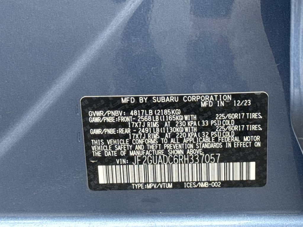 Used 2024 Subaru Crosstrek 2.0i Premium AWD/4WD image 27