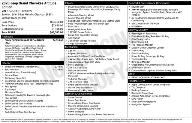 Used 2020 Jeep Grand Cherokee Altitude image 7