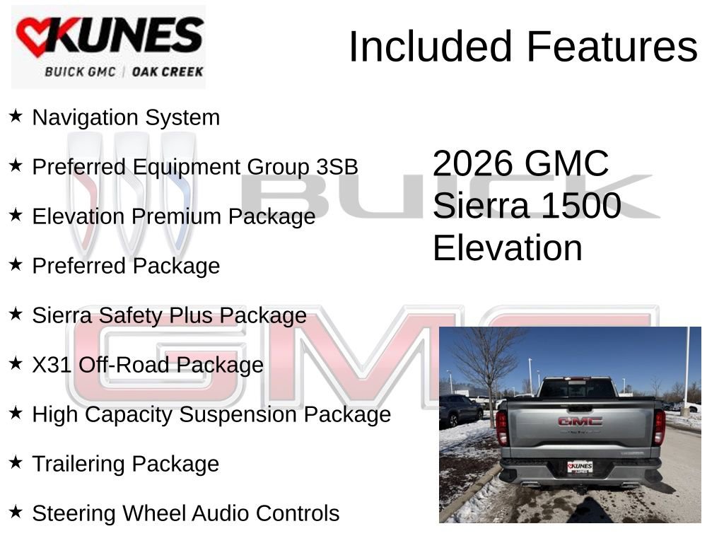 New 2026 GMC Sierra 1500 Elevation w/ Elevation Premium Package AWD/4WD image 2