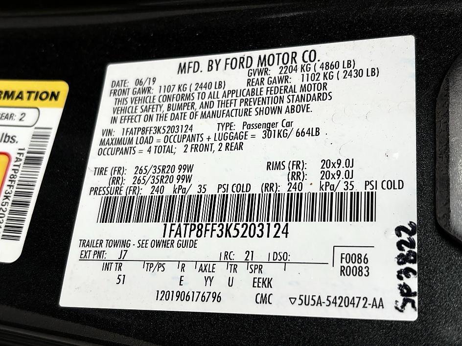Used 2019 Ford Mustang GT Premium w/ Equipment Group 401A RWD image 20