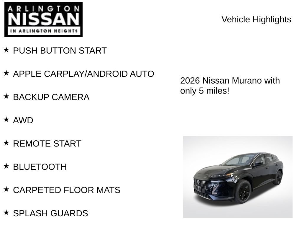 New 2026 Nissan Murano SV AWD/4WD image 7
