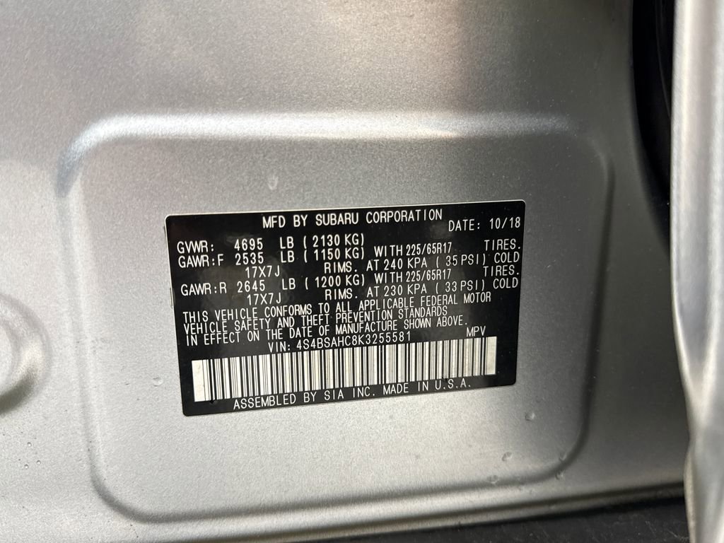 Used 2019 Subaru Outback 2.5i Premium AWD/4WD image 27