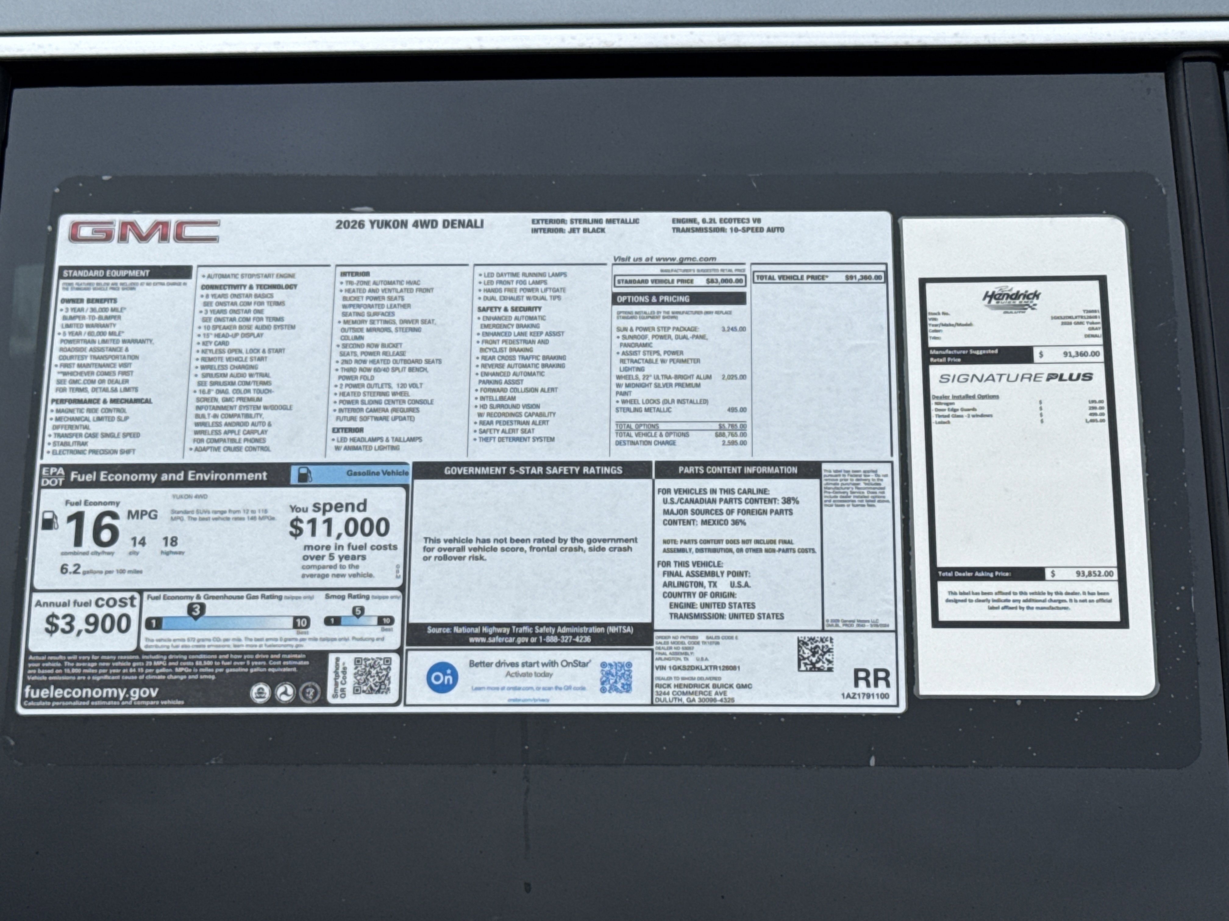 New 2026 GMC Yukon Denali w/ Sun & Power Step Package image 40