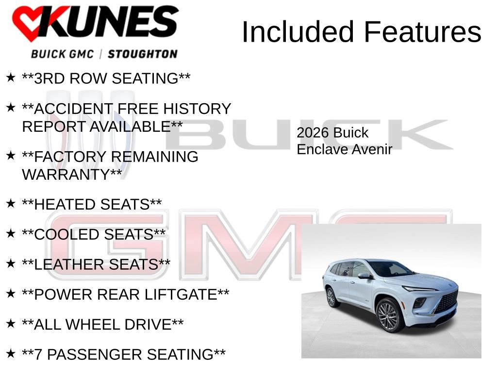 New 2026 Buick Enclave Avenir w/ Super Cruise Package AWD/4WD image 3