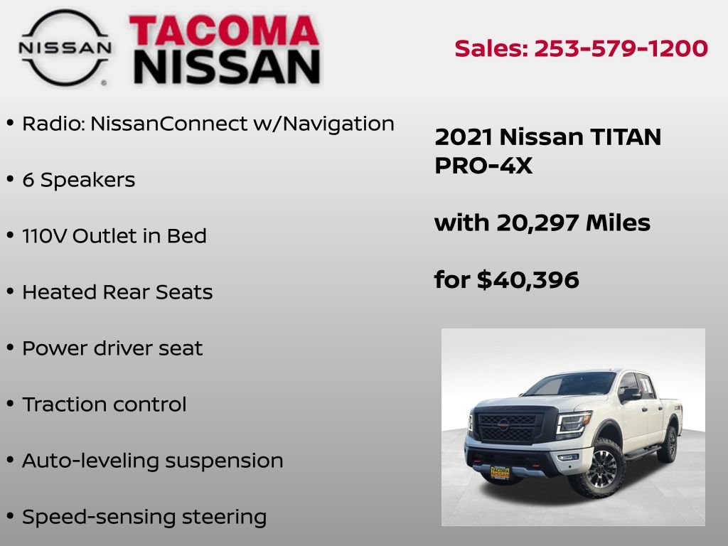 Used 2021 Nissan Titan PRO-4X w/ Pro-4x Convenience Package image 34
