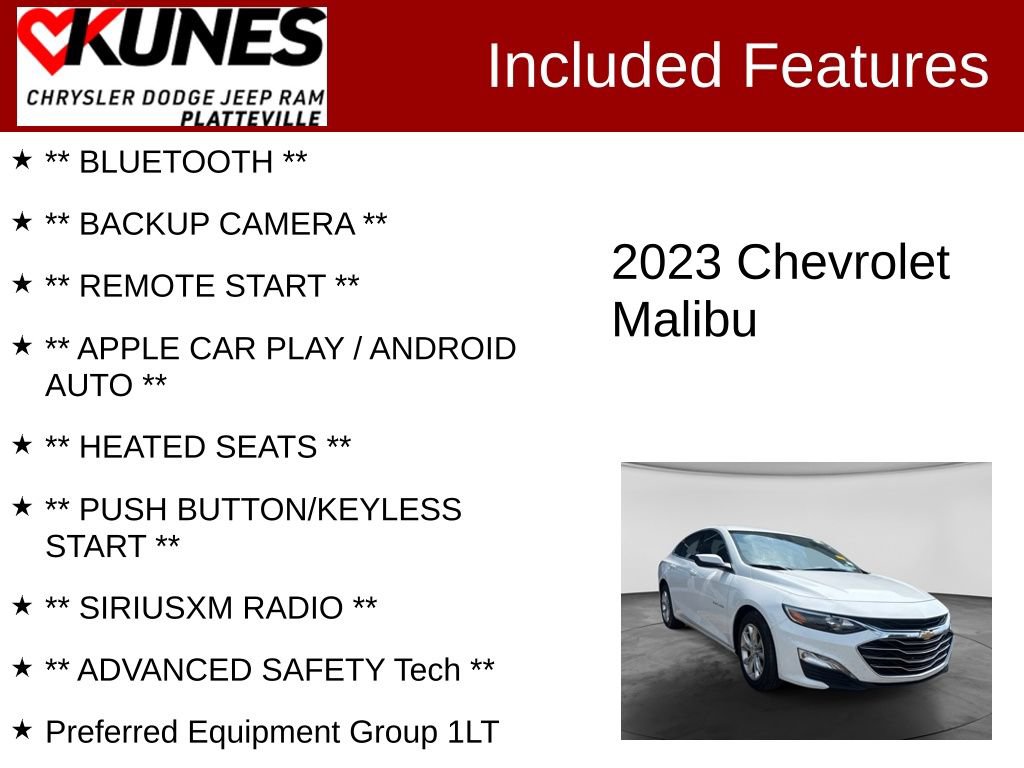 Used 2023 Chevrolet Malibu LT FWD image 2