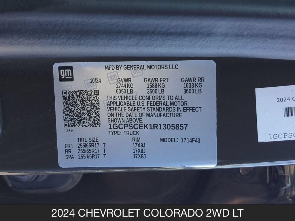 Used 2024 Chevrolet Colorado LT w/ LT Convenience Package II RWD image 24