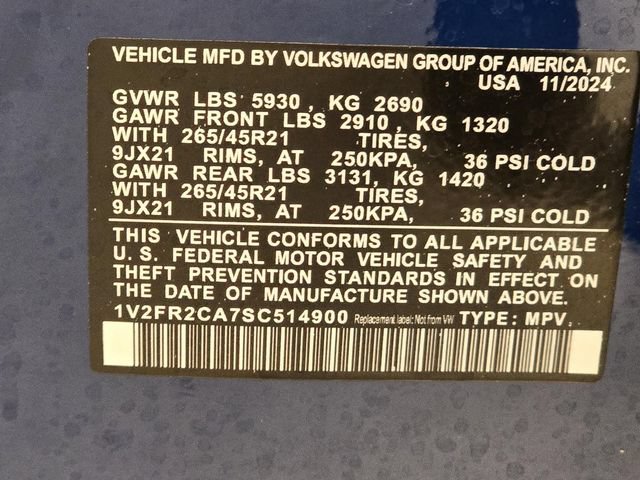 Used 2025 Volkswagen Atlas SEL Premium R-Line AWD/4WD image 30