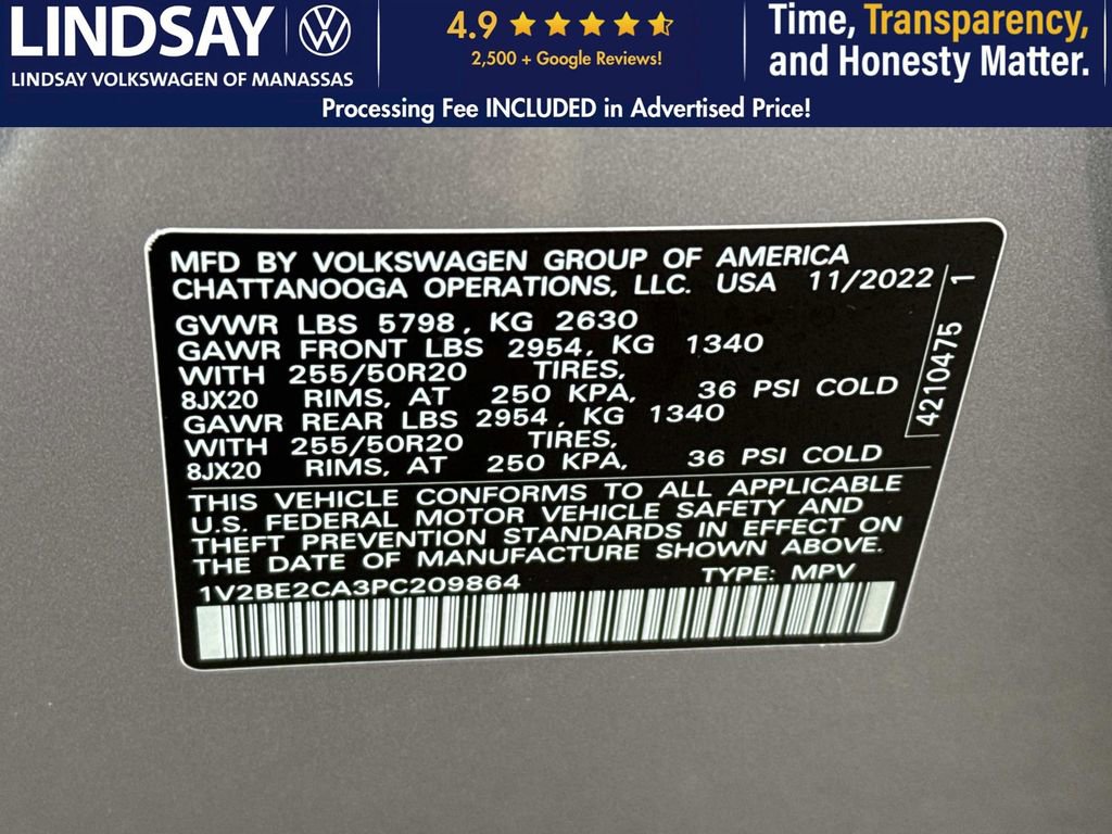 Certified 2023 Volkswagen Atlas Cross Sport SEL image 26