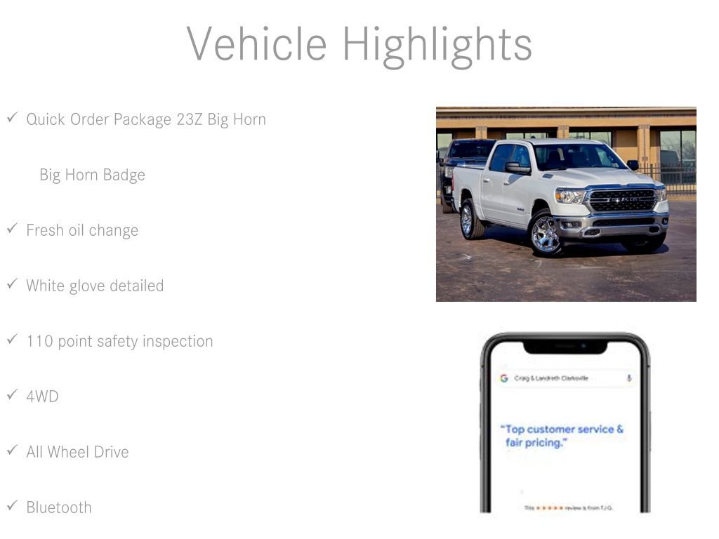 Used 2022 RAM 1500 Big Horn image 6