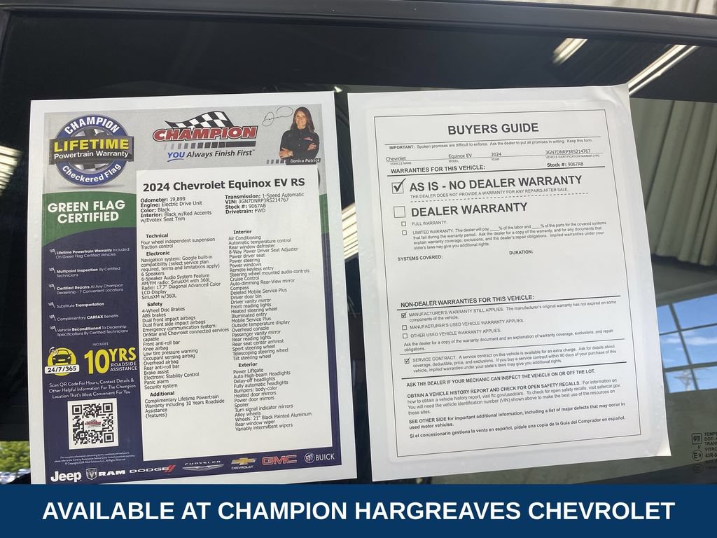 Certified 2024 Chevrolet Equinox EV RS FWD image 43