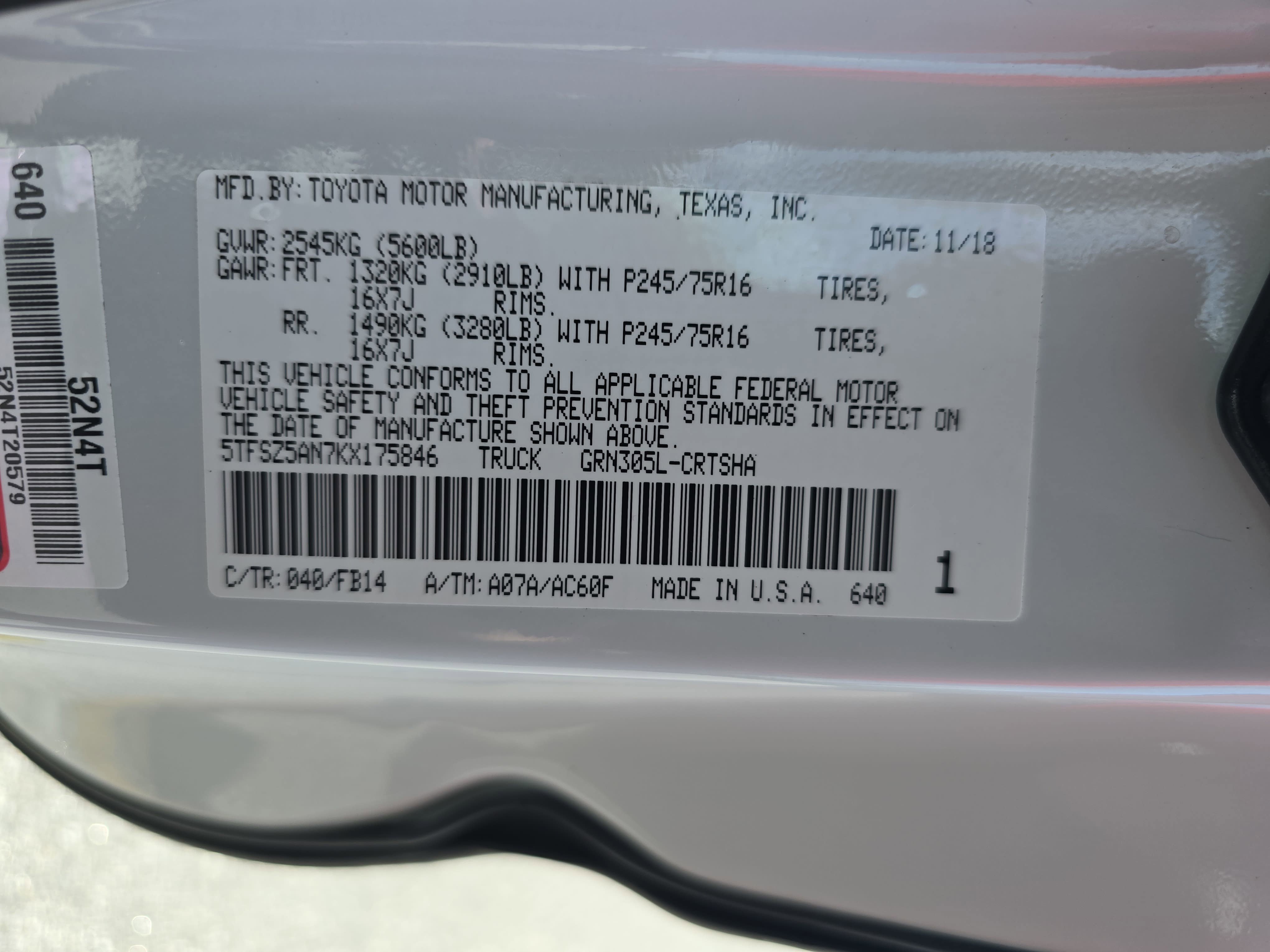 Used 2019 Toyota Tacoma SR w/ SX Package AWD/4WD image 35