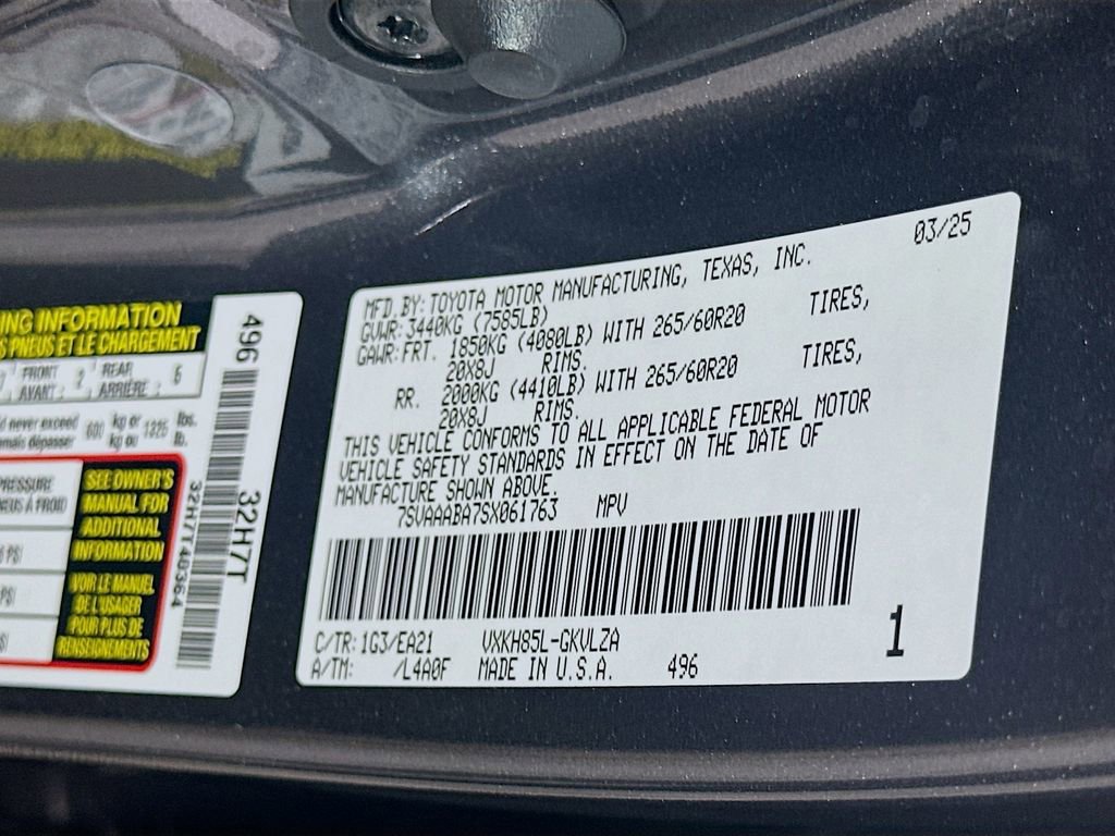 Certified 2025 Toyota Sequoia Limited w/ Nightshade Package image 33