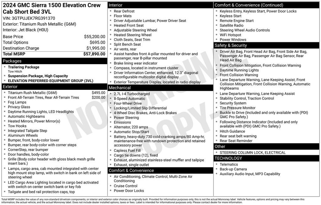 Certified 2024 GMC Sierra 1500 Elevation AWD/4WD image 5