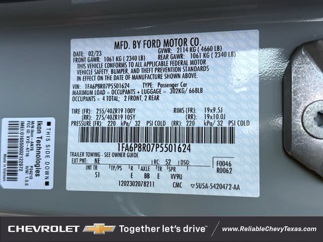 Used 2023 Ford Mustang Mach 1 w/ Equipment Group 700A RWD image 33