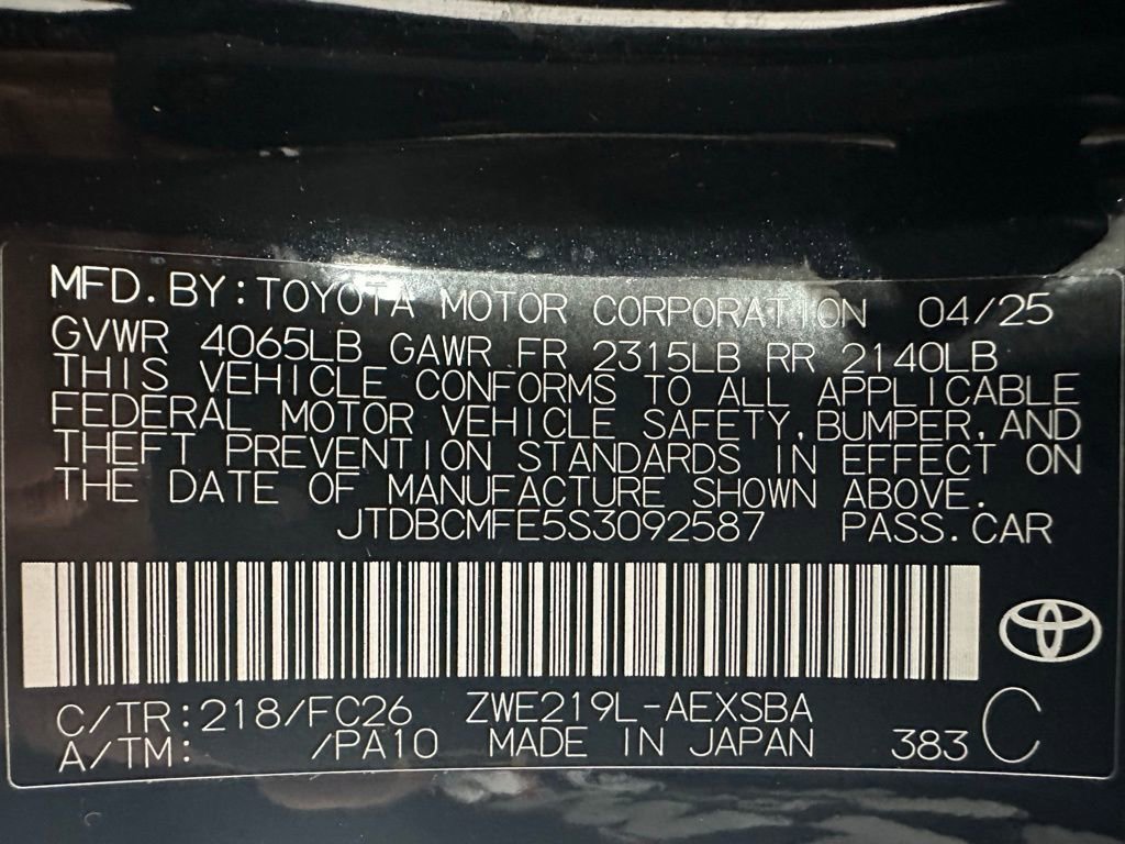 Used 2025 Toyota Corolla SE FWD image 11