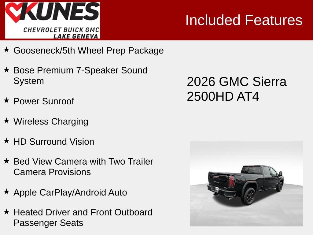 New 2026 GMC Sierra 2500 AT4 w/ AT4 Premium Plus Package AWD/4WD image 3