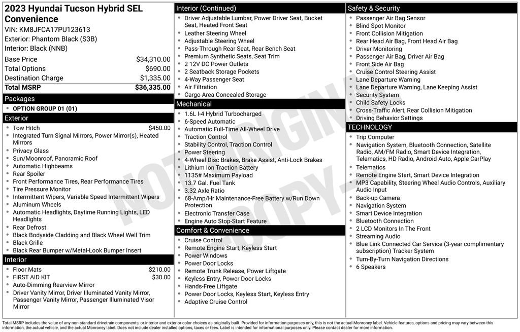 Used 2023 Hyundai Tucson SEL AWD/4WD image 4
