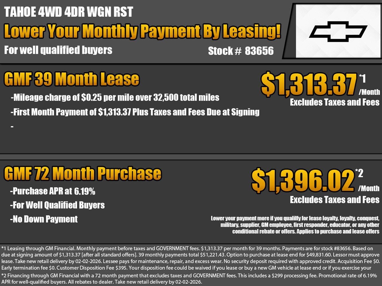 New 2026 Chevrolet Tahoe RST w/ Advanced Technology Package image 2