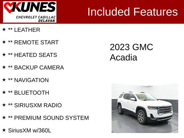Used 2023 GMC Acadia SLT FWD image 3