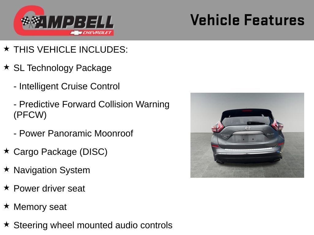 Used 2015 Nissan Murano SL w/ SL Technology Package image 5