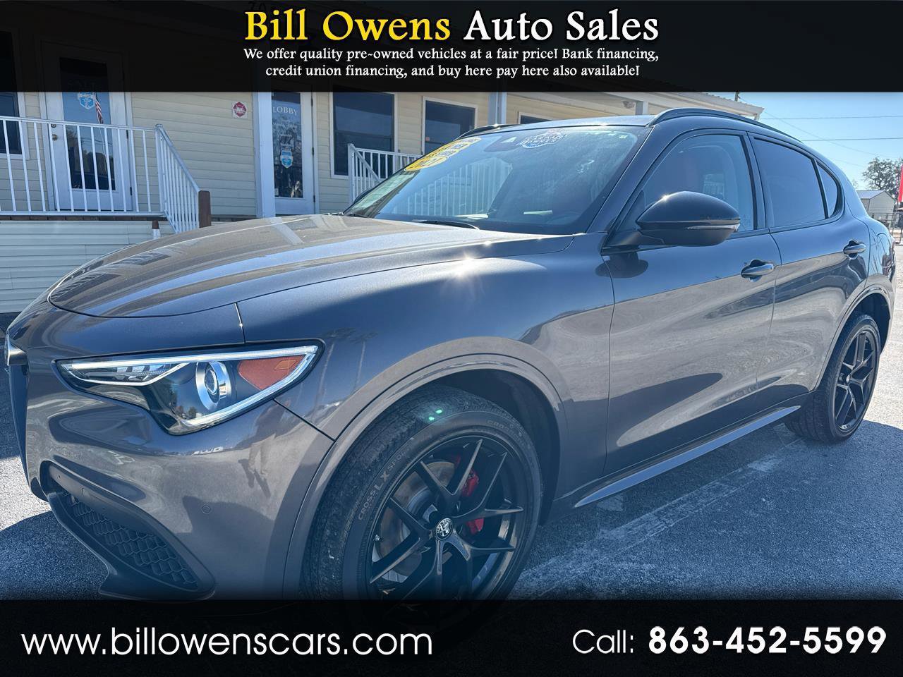 Used 2021 Alfa Romeo Stelvio Ti w/ Nero Edizione AWD/4WD image 1