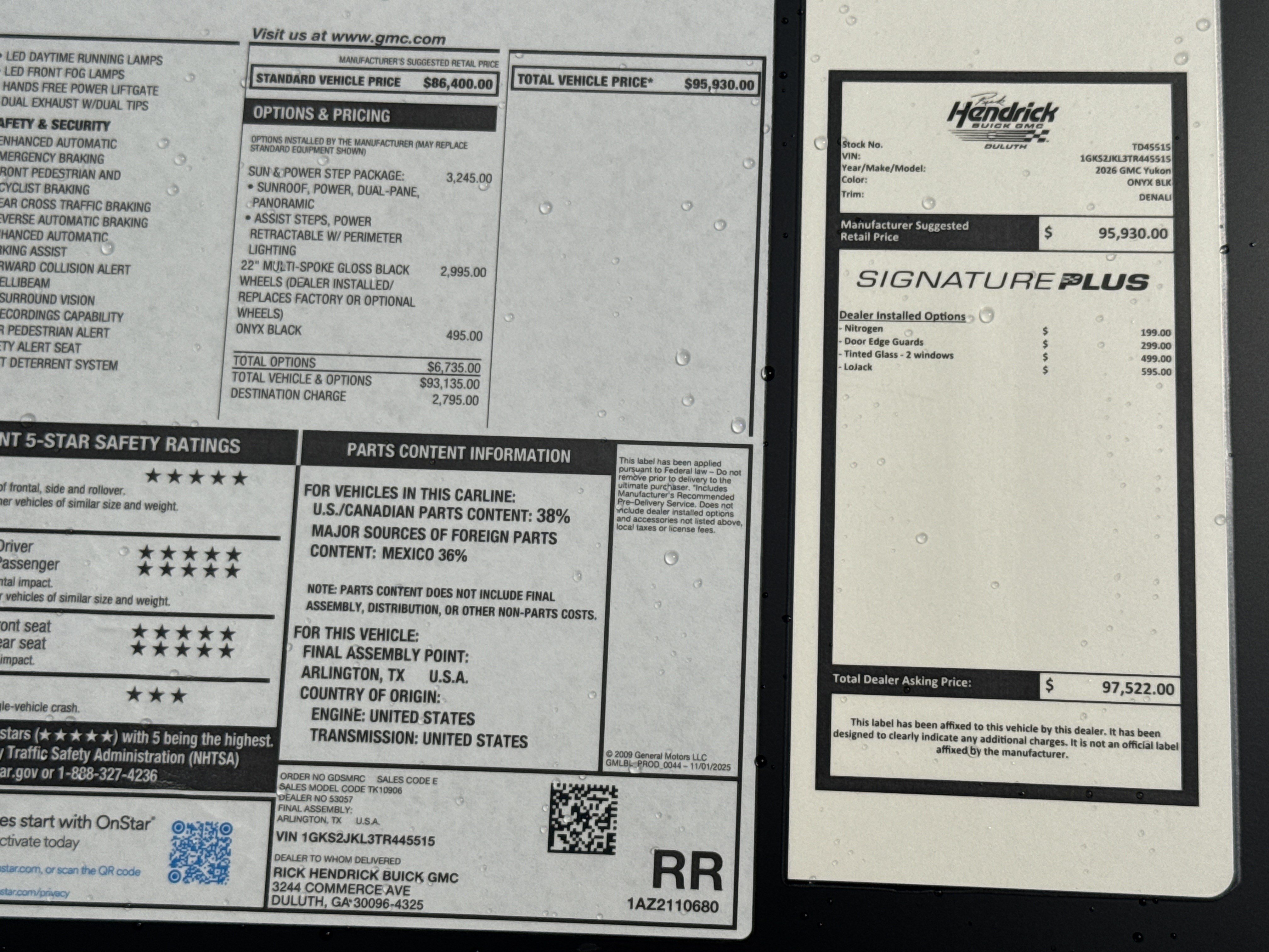 New 2026 GMC Yukon XL Denali w/ Sun & Power Step Package AWD/4WD image 42