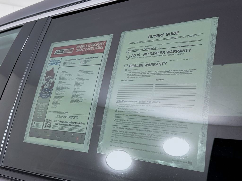 Certified 2024 Jeep Grand Cherokee L Limited w/ Luxury Tech Group II image 16