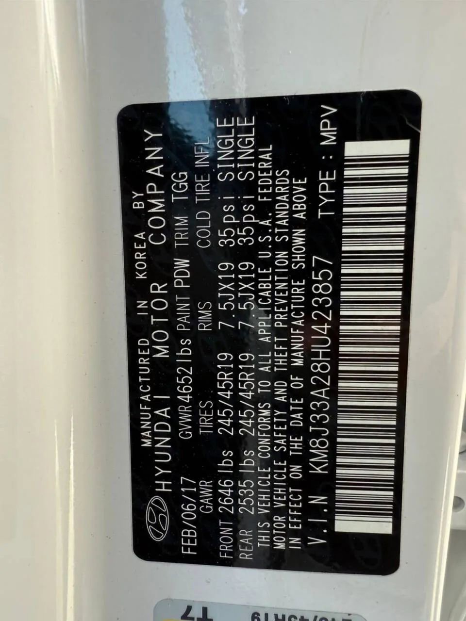 Used 2017 Hyundai Tucson Sport image 18