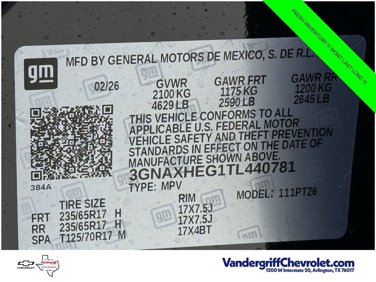 New 2026 Chevrolet Equinox LT w/ Safety and Technology Package FWD image 20