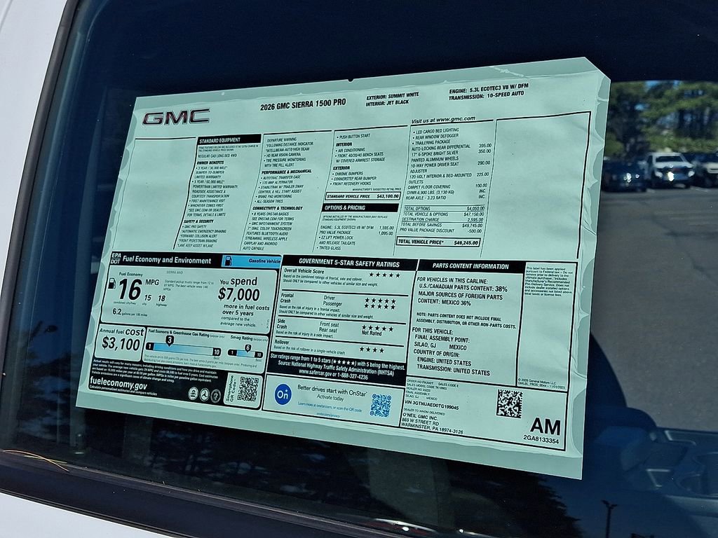 New 2026 GMC Sierra 1500 Pro w/ Pro Value Package image 13