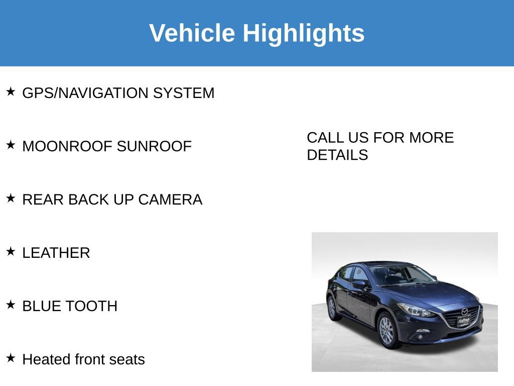 Used 2016 MAZDA MAZDA3 i Grand Touring FWD image 7
