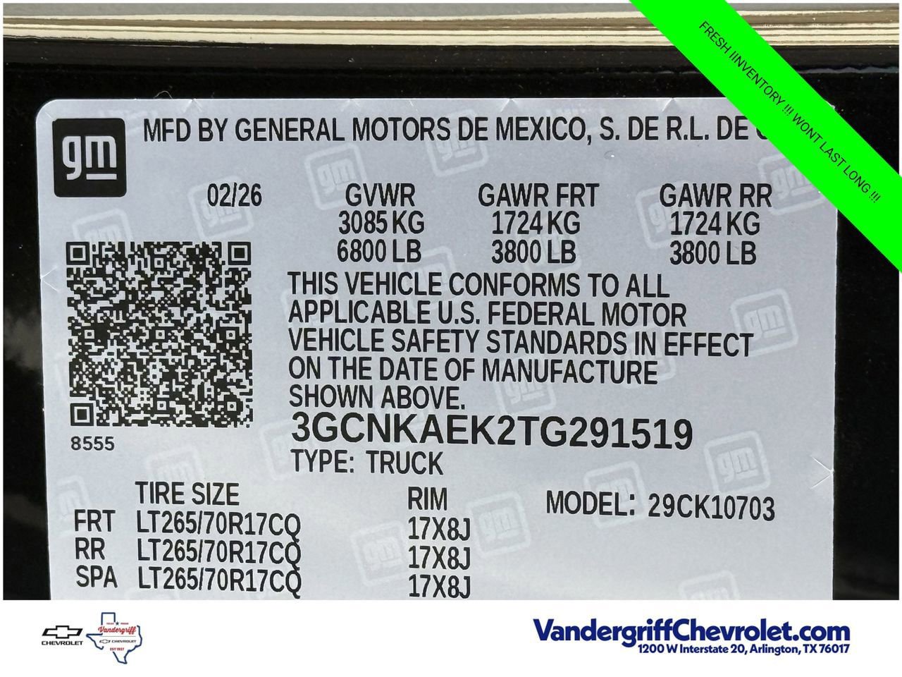 New 2026 Chevrolet Silverado 1500 W/T w/ WT Safety Package AWD/4WD image 22