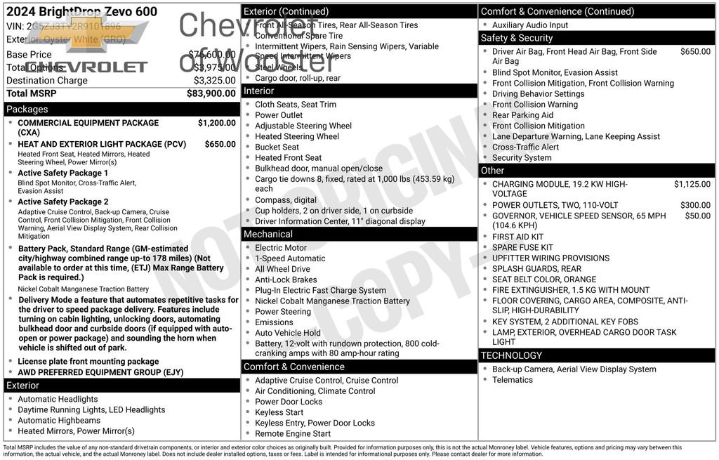 Used 2024 Chevrolet Brightdrop 600 w/ Commercial Equipment Package image 35