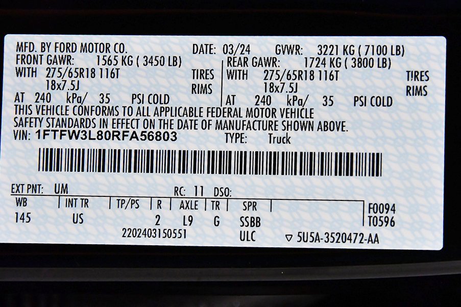 Used 2024 Ford F150 XLT w/ FX4 Off-Road Package image 16