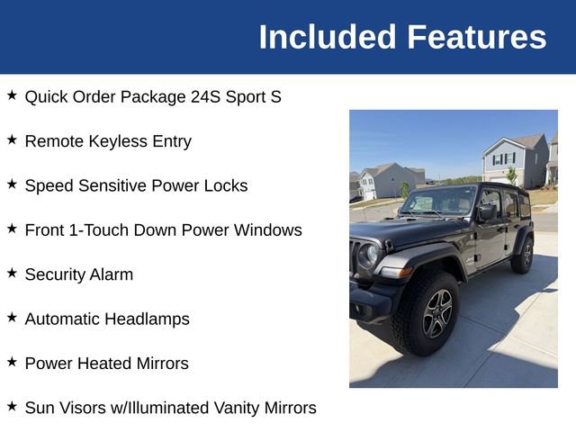 Used 2019 Jeep Wrangler Unlimited Sport S AWD/4WD image 2