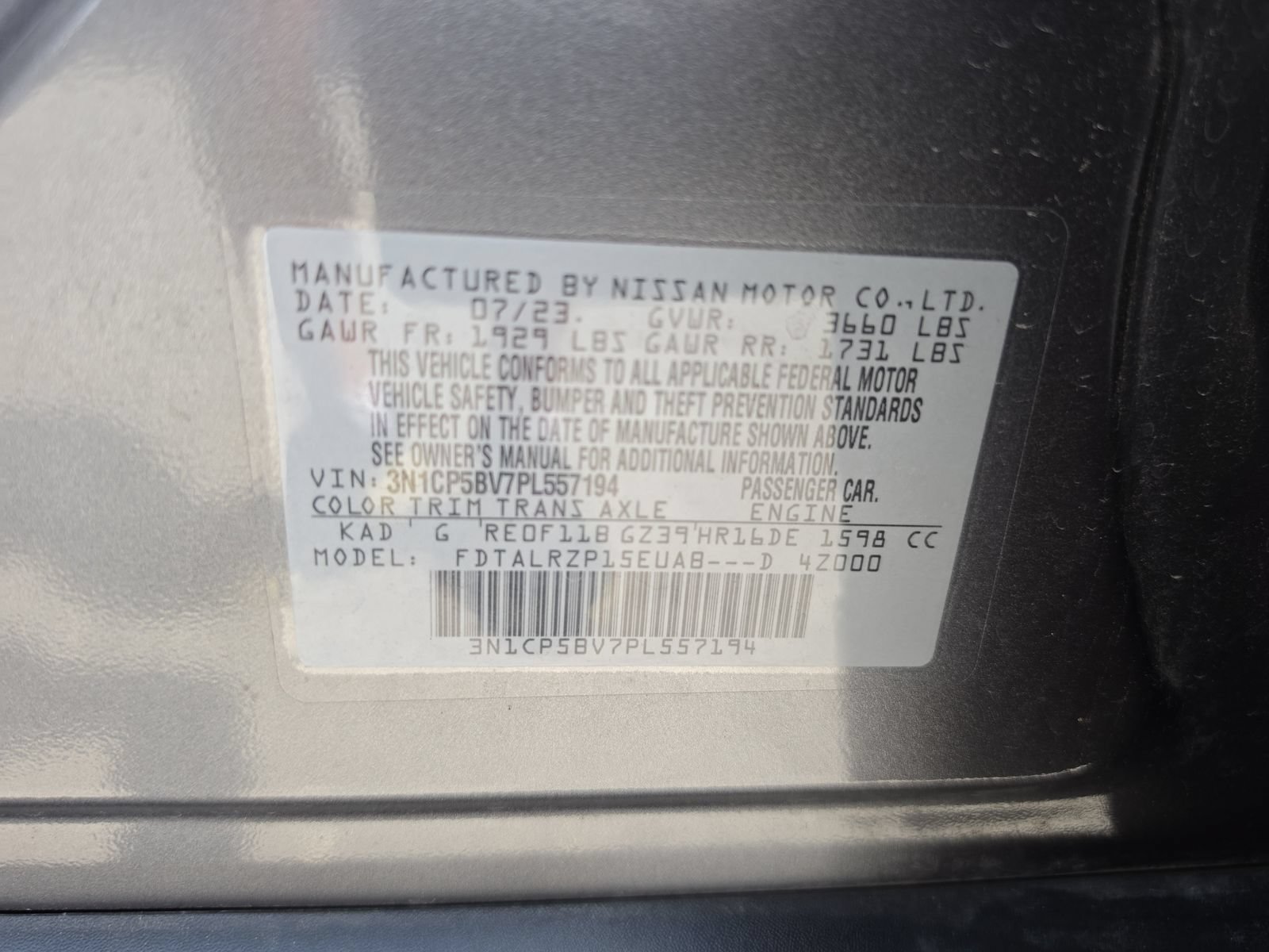 Used 2023 Nissan Kicks S FWD image 38